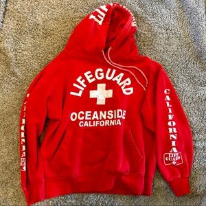 Red Lifeguard Hoodie